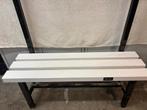 Metalen bank/met pvc-zitting, Tuin en Terras, Tuinbanken, Ophalen, Zo goed als nieuw