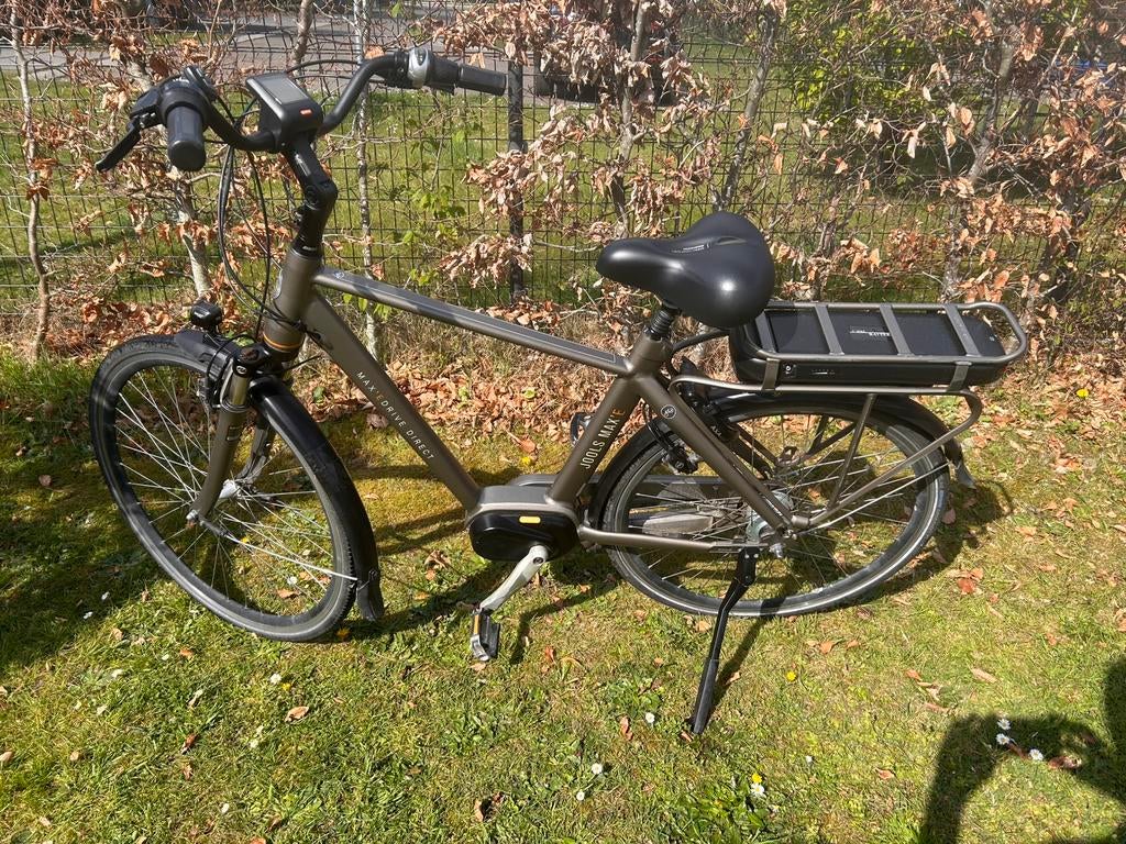 Elektrische fiets MAX’E  drive heren  (+extra batterij), Versnellingen, Zo goed als nieuw, 53 tot 57 cm, Ophalen