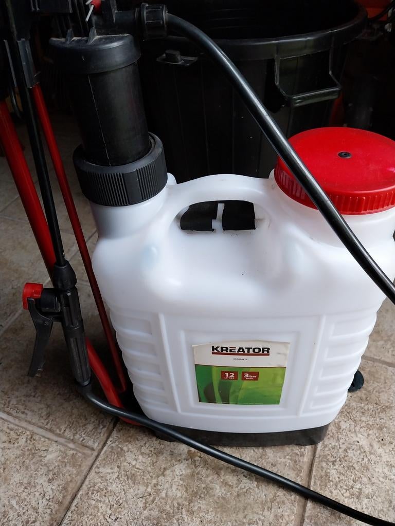 Kreator, rugsproeier 12 liter, 3 bar., Jardin & Terrasse, Pesticides, Enlèvement
