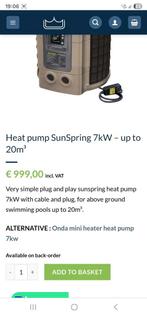 Zwembad warmtepomp 7kw, Ophalen