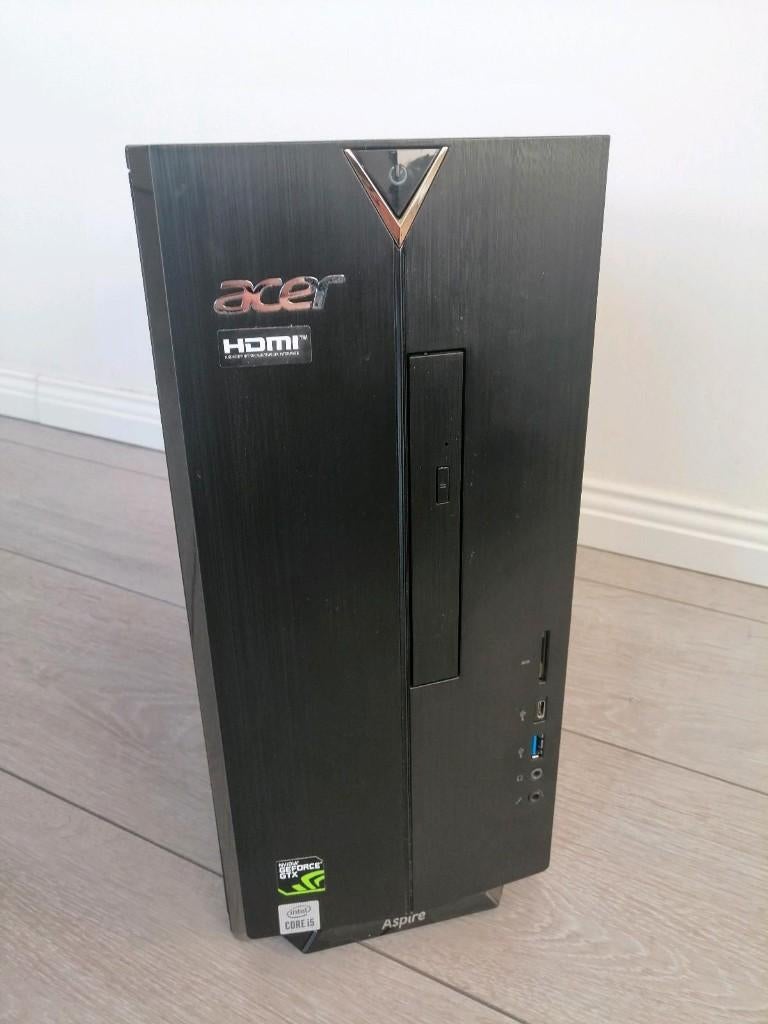 Gaming mini ITX PC Acer TC-895 GTX1650 I5 8GB SSD 256Gb 1TB, Gebruikt, 2 tot 3 Ghz, 8 GB, Ophalen of Verzenden