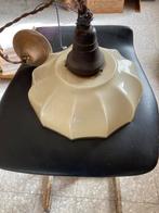 Gewelfde glazen Art Deco hanglamp, Antiek en Kunst, Ophalen