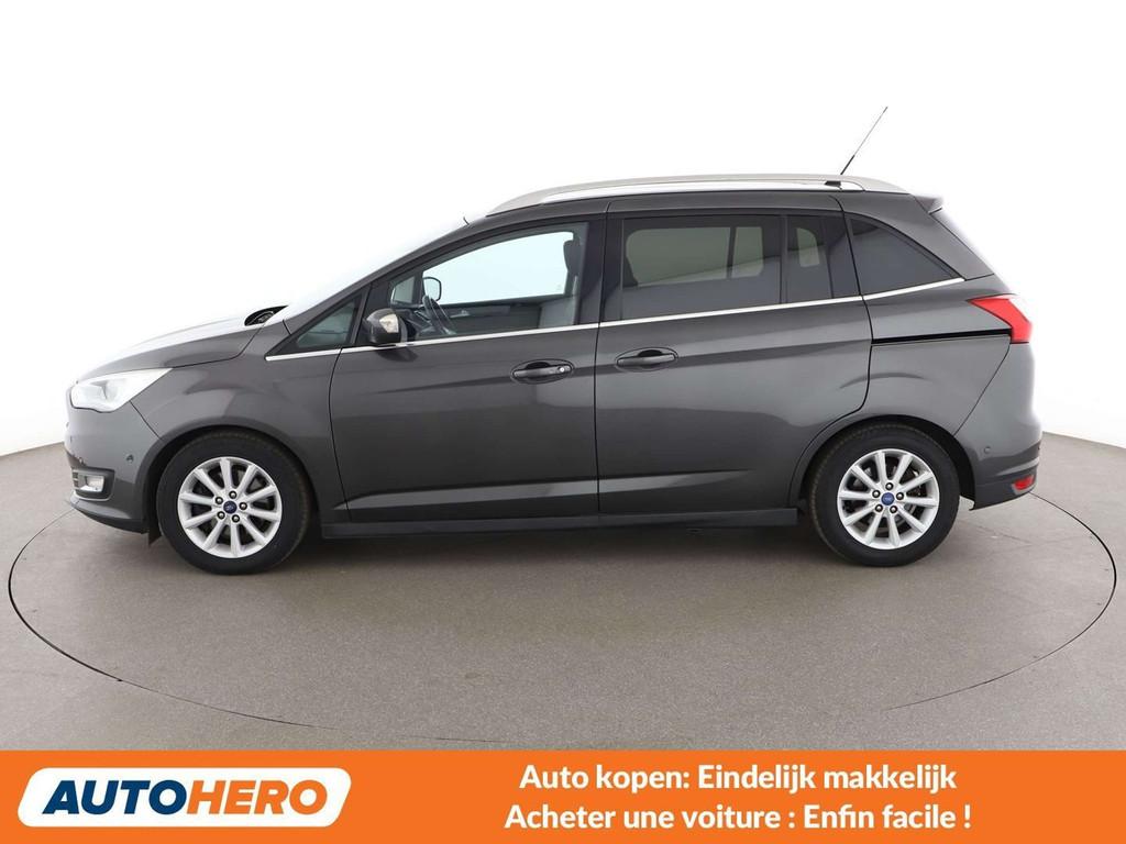 Ford Grand C-Max 1.0 EcoBoost Titanium, Autos, Argent ou Gris, Achat, 998 cm³, 7 places
