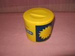 Ricard ijsemmer plast geel rond, handvat horizontaal streep., Verzamelen, Ophalen of Verzenden, Zo goed als nieuw, Gebruiksvoorwerp