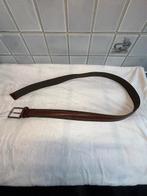 Ceinture kaki-brun avec boucle argentée, mesurant 1m15, Comme neuf, Brun, Enlèvement, 105 à 115 cm