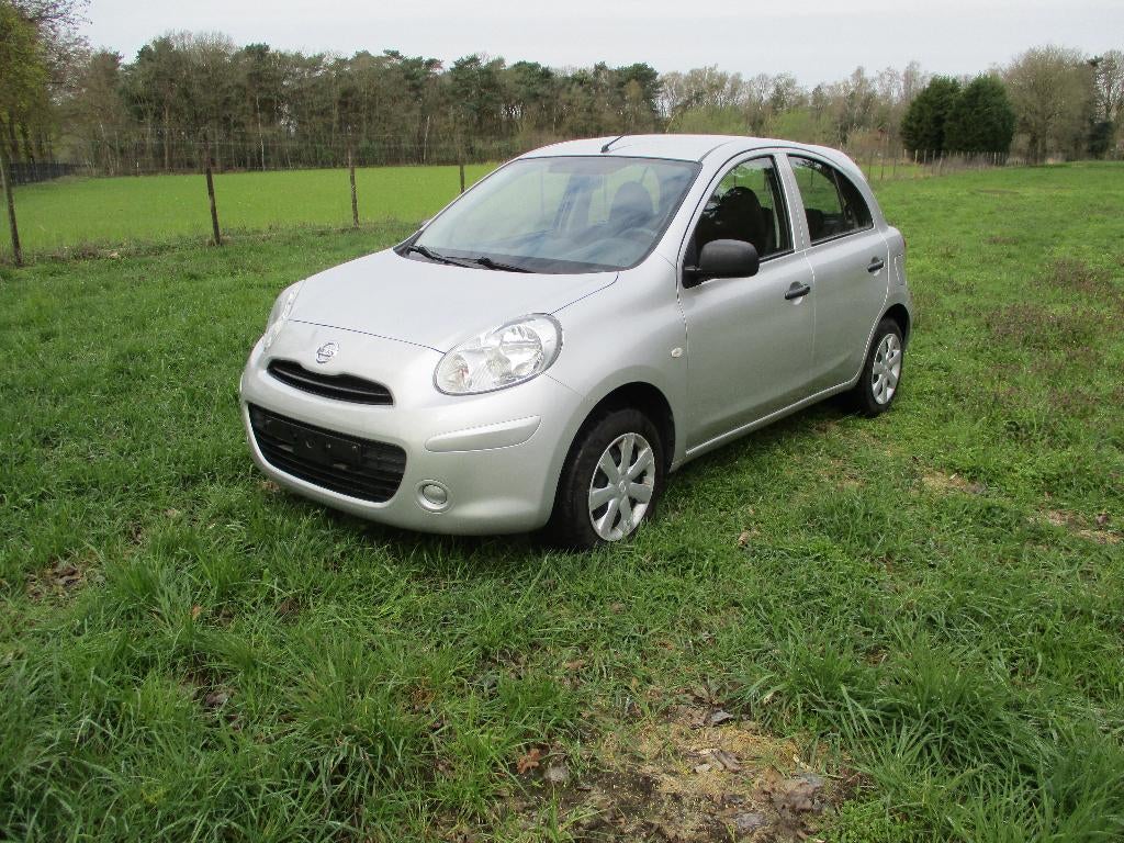 NISSAN MICRA 1.2 BENZ 5 DEUR AIRCO  48.300KM +CAR PASS!., Auto's, Nissan, Voorwielaandrijving, Euro 5, Stof, 115 g/km