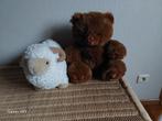 2 grote knuffels in perfecte staat: beer en schaap, Ophalen of Verzenden, Zo goed als nieuw, Beer
