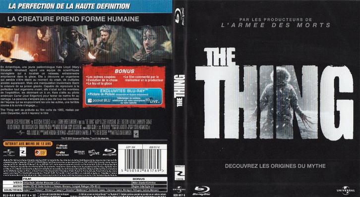 the thing (blu-ray) neuf, CD & DVD, Blu-ray, Comme neuf, Horreur, Enlèvement ou Envoi