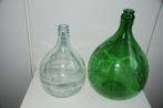 2 retro-flessen in gekleurd glas, Antiek en Kunst, Ophalen