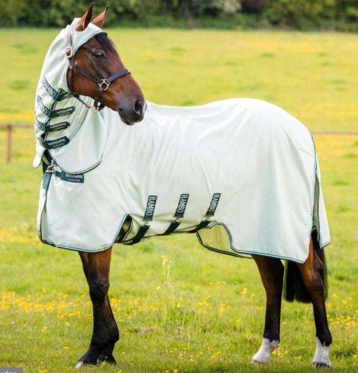 Chemise anti-insectes Horseware plus un masque  - 145 cm, Animaux & Accessoires, Chevaux & Poneys | Couvertures & Couvre-reins