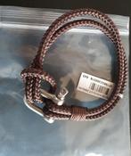 Stalen herenarmband boeisluiting donkerbruin van Lucardi, Ophalen of Verzenden, Nieuw, Bruin