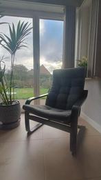 Zwarte zetel te koop, Ophalen, Eenpersoons, Minder dan 75 cm, Zo goed als nieuw