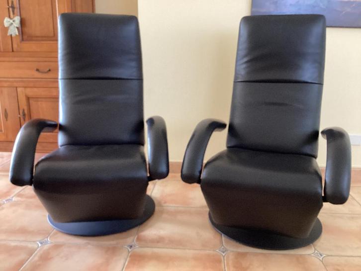 Set Jori relaxen Yoga Multi-move Medi(showroomstaat), Huis en Inrichting, Fauteuils, Zo goed als nieuw, Leer, Ophalen