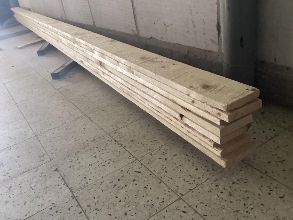 8 planken 10 x 2,2 x 400 cm, Doe-het-zelf en Bouw, Hout en Planken, Ophalen, Minder dan 25 mm, Grenen, Nieuw