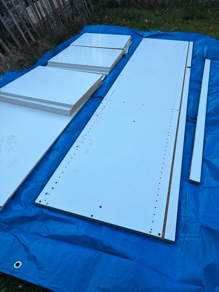 Planches bois stratifiés 18mm a donner, Doe-het-zelf en Bouw, Hout en Planken, Gebruikt, Ophalen