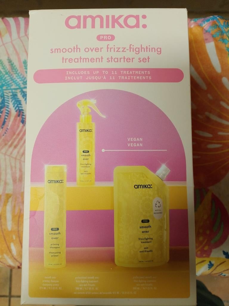 Amika pro: smoothe over frizz fighting treatment starter., Ophalen of Verzenden, Zo goed als nieuw