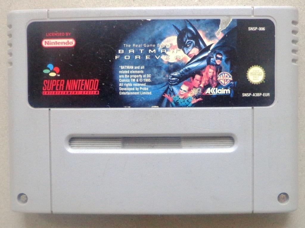 Batman Forever voor de Europese Super Nintendo, Games en Spelcomputers, Games | Nintendo Super NES, Ophalen of Verzenden, Gebruikt