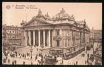 Bruxelles (Brussel) - La Bourse, met mooie oude auto's en tr, Collections, Enlèvement ou Envoi, Avant 1920, Non affranchie, Bruxelles (Capitale)