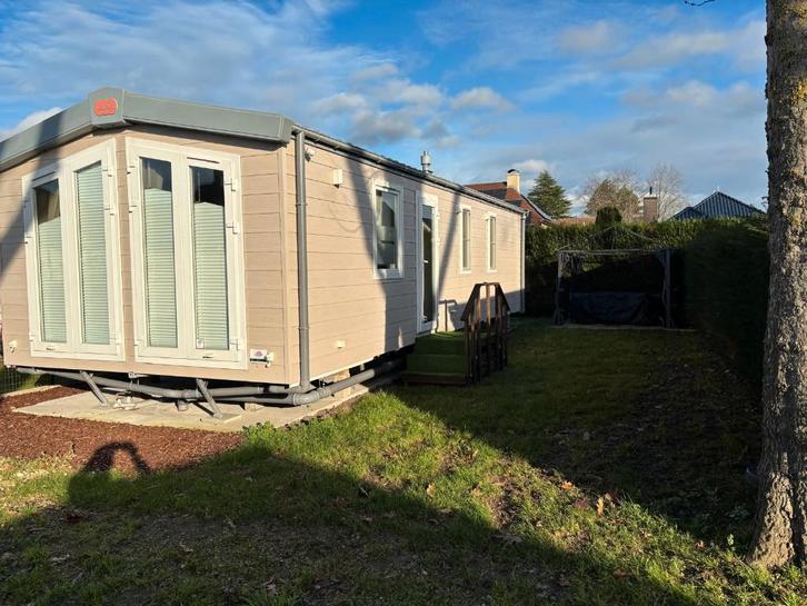 Stacaravan te Donkmeer/Overmere Lake Park, Caravans en Kamperen, Caravans, Particulier, tot en met 2, 2 aparte bedden, Vast bed