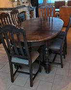 Eettafel met 6 stoelen, Ophalen, Zo goed als nieuw