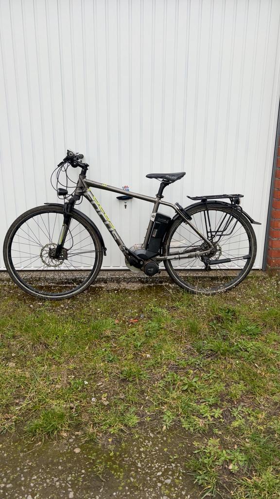 Elektrische heren fiets met middenmotor “100 km bereik”, Fietsen en Brommers, Fietsen | Heren | Herenfietsen, Zo goed als nieuw