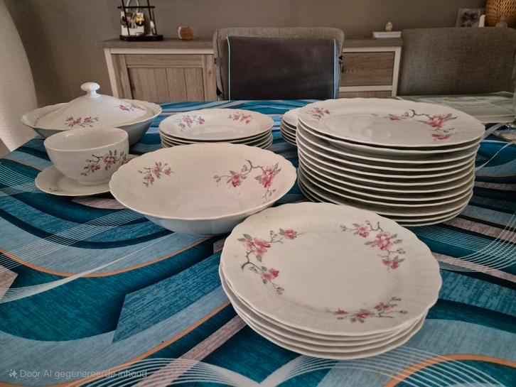 Servies porselein, Antiek en Kunst, Antiek | Servies compleet, Ophalen