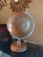 globe en verre avec base en bois Paul Rath, 1950, Enlèvement ou Envoi, Lumineux, Utilisé