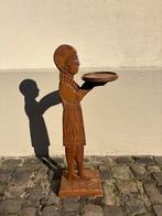 Houten art deco display, Ophalen