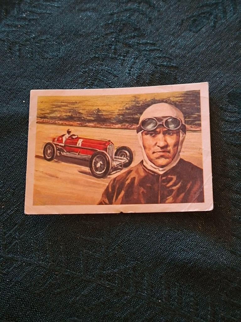 Prentje/Chromo : Tazio Nuvolari / Chocolade Jacques, Enlèvement ou Envoi, Utilisé, Autres sujets/thèmes, Gravure