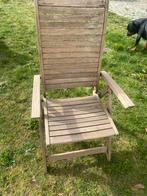 7 Houten tuinstoelen, Enlèvement, Utilisé, Ajustable