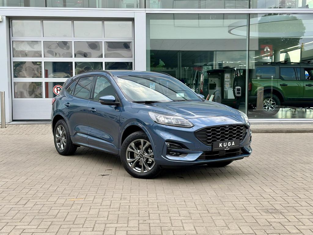 Ford Kuga 2.5 PHEV ST-Line - Driver Assist - Head Up Ford Ku, Auto's, Euro 6, 4 cilinders, Blauw, Plug-in hybride