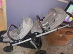 A vendre poussette jumeau, Enfants & Bébés, Autres marques, Tige de poussée réglable, Comme neuf, Enlèvement