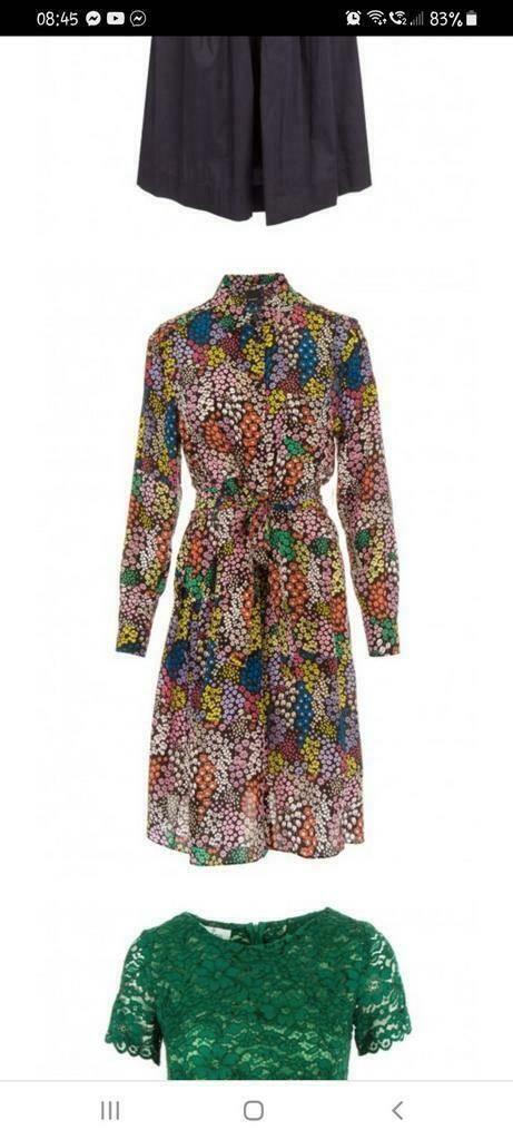 Pinko, bloemenjurk, M, Kleding | Dames, Jurken, Zo goed als nieuw, Maat 38/40 (M), Overige kleuren, Ophalen of Verzenden