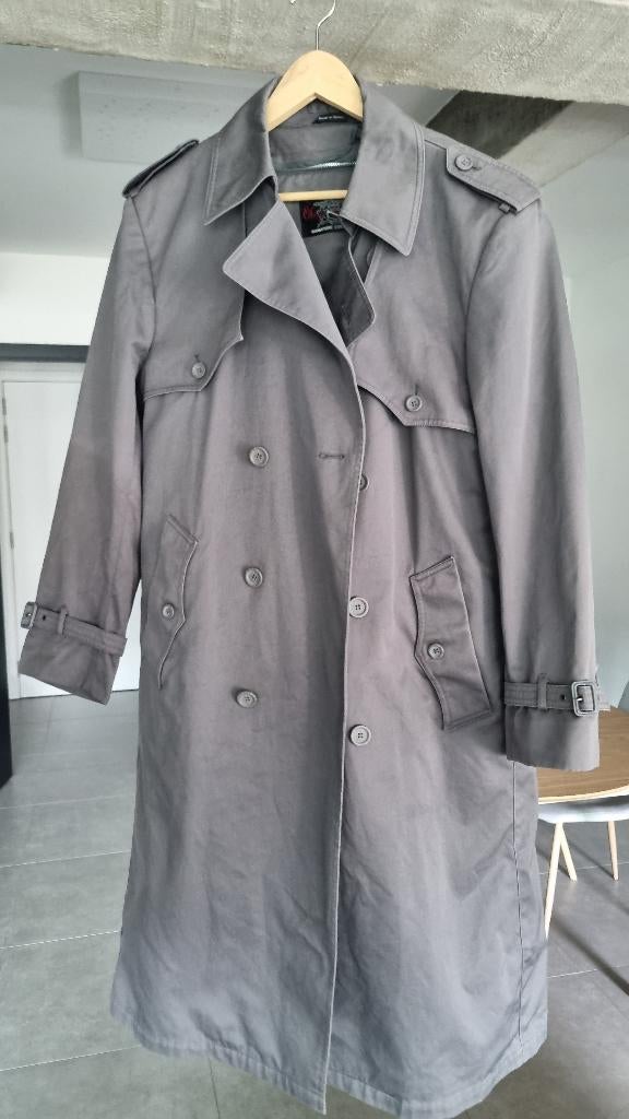 Oleg Cassini Trenchcoat, Kleding | Dames, Jassen | Winter, Zo goed als nieuw, Maat 42/44 (L), Grijs, Ophalen of Verzenden