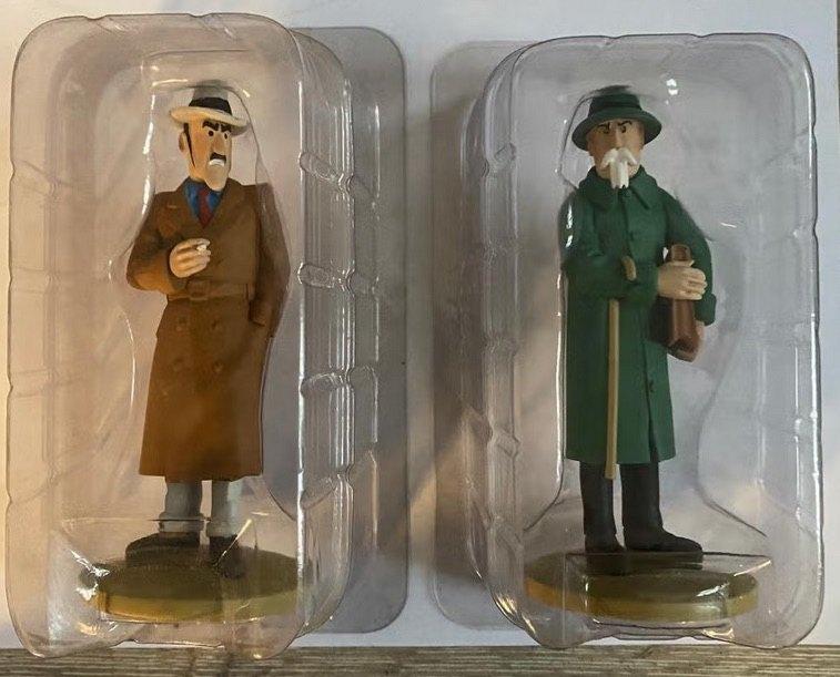 Lot de 2 figurines Tintin Ramon Bada et Basil Bazaroff, Enlèvement ou Envoi, Comme neuf, Autres types