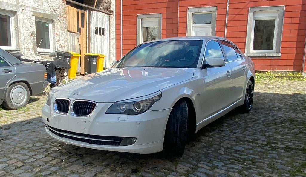 Bmw 520D 2009 euro 5, Autos, Cuir, Euro 5, Boîte manuelle, Noir