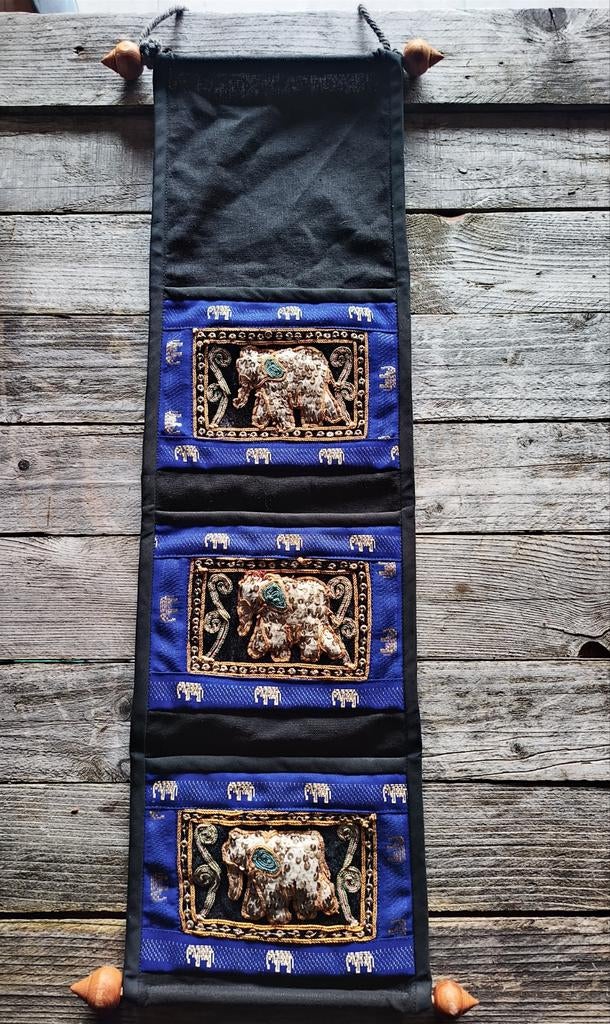 Organiseur mural avec éléphants — sacs de rangement décorati, Maison & Meubles, Enlèvement ou Envoi