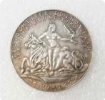 Deutscher Friedensplan 1936 pièce + photo, Envoi, Autres, Emblème ou Badge