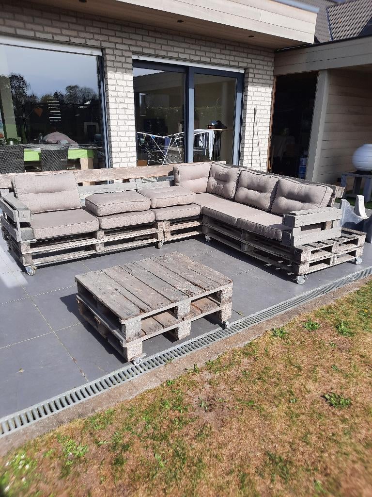 Lounge, Tuin en Terras, Tuinbanken, Ophalen, Gebruikt, Hout