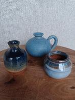 Set blauwe keramieken potjes, Ophalen of Verzenden