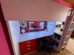 Lit mezzanine IKEA SMÅSTAD – bureau + rangements – 200€, Enlèvement