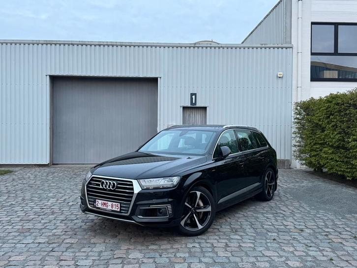 Audi Q7 e-tron, Auto's, Audi, Particulier, Q7, Apple Carplay, Diesel, Euro 6, 5 deurs, Automaat, Zwart, Zwart, Leder en Alcantara