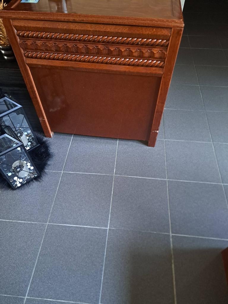 Salontafel Marokkaanse stijl, Ophalen, Ovaal, Eikenhout, 100 tot 150 cm