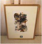 Prachtige Moderne Ets 'Huisjes en meer' - gesigneerd, Antiek en Kunst, Kunst | Etsen en Gravures, Ophalen of Verzenden