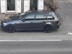 BMW 318d 2008, Auto's, Lederen bekleding, Zwart, Zwart, Leder