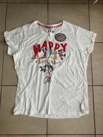 Nieuw Disney T shirt ' happy Christmas ' - maat XL beschikbaar voor biedingen