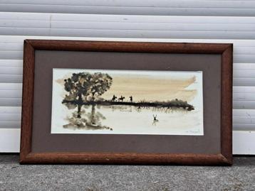 aquarelle signe blandine touzard beschikbaar voor biedingen