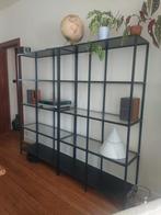 3x VITTSJÖ Stellingkast, zwartbruin/glas, 100x175 cm, Huis en Inrichting, Ophalen, Zo goed als nieuw