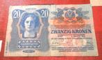 billet de banque - Autriche Zwanzig kronen 1913, Enlèvement ou Envoi, Autriche, Billets en vrac
