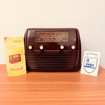 ZELDZAME VINTAGE BUIZENRADIO RADIOMARELLI 10A15/T 1948 RADIO beschikbaar voor biedingen